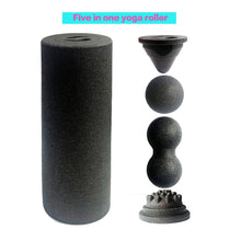 Load image into Gallery viewer, Hollow Yoga Column Peanut Ball Five-Piece Set EPP Foam Roller