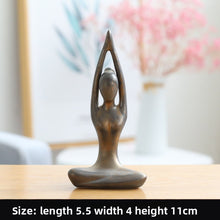 Load image into Gallery viewer, Modern Ceramic Yoga Girl Figurine