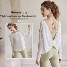 Load image into Gallery viewer, Reversible Yoga Cover-Up Top
