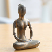Load image into Gallery viewer, Modern Ceramic Yoga Girl Figurine