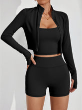 Load image into Gallery viewer, Womens High-Waisted Yoga Vest and Shorts Set

