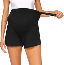 Load image into Gallery viewer, Maternity Yoga Shorts with Adjustable Waist
