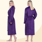 Pavilia Plush Fleece Bathrobe