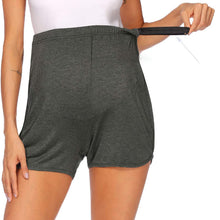 Load image into Gallery viewer, Maternity Yoga Shorts with Adjustable Waist
