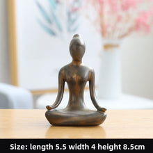 Load image into Gallery viewer, Modern Ceramic Yoga Girl Figurine
