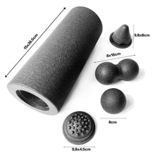 Load image into Gallery viewer, Hollow Yoga Column Peanut Ball Five-Piece Set EPP Foam Roller
