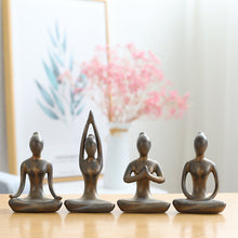 Load image into Gallery viewer, Modern Ceramic Yoga Girl Figurine
