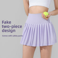 Load image into Gallery viewer, Yoga Pleated Sports Skirt High Waist Athletic Skirt
