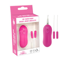 Load image into Gallery viewer, Mini Dual Bullet Vibrator 10 Frequency Waterproof Silent
