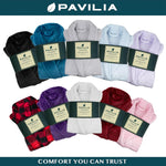 Pavilia Plush Fleece Bathrobe