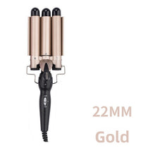 Load image into Gallery viewer, Three Barrel Hair Curler Ceramic Wave Styling Iron
