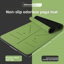 Load image into Gallery viewer, TPE Yoga Exercise Mat with Non-Slip Shock Absorption
