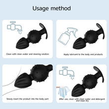 Load image into Gallery viewer, Silicone Anal Plug Vibrator with Double Vibration Modes
