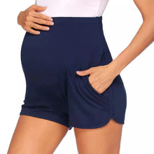 Load image into Gallery viewer, Maternity Yoga Shorts with Adjustable Waist
