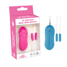 Load image into Gallery viewer, Mini Dual Bullet Vibrator 10 Frequency Waterproof Silent
