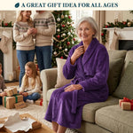 Pavilia Plush Fleece Bathrobe