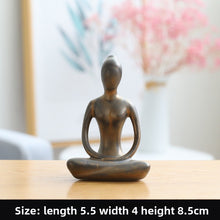 Load image into Gallery viewer, Modern Ceramic Yoga Girl Figurine
