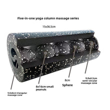 Load image into Gallery viewer, Hollow Yoga Column Peanut Ball Five-Piece Set EPP Foam Roller
