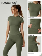 Load image into Gallery viewer, Womens Yoga Outfit Fitness Set
