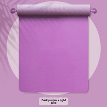 Load image into Gallery viewer, TPE Yoga Exercise Mat with Non-Slip Shock Absorption

