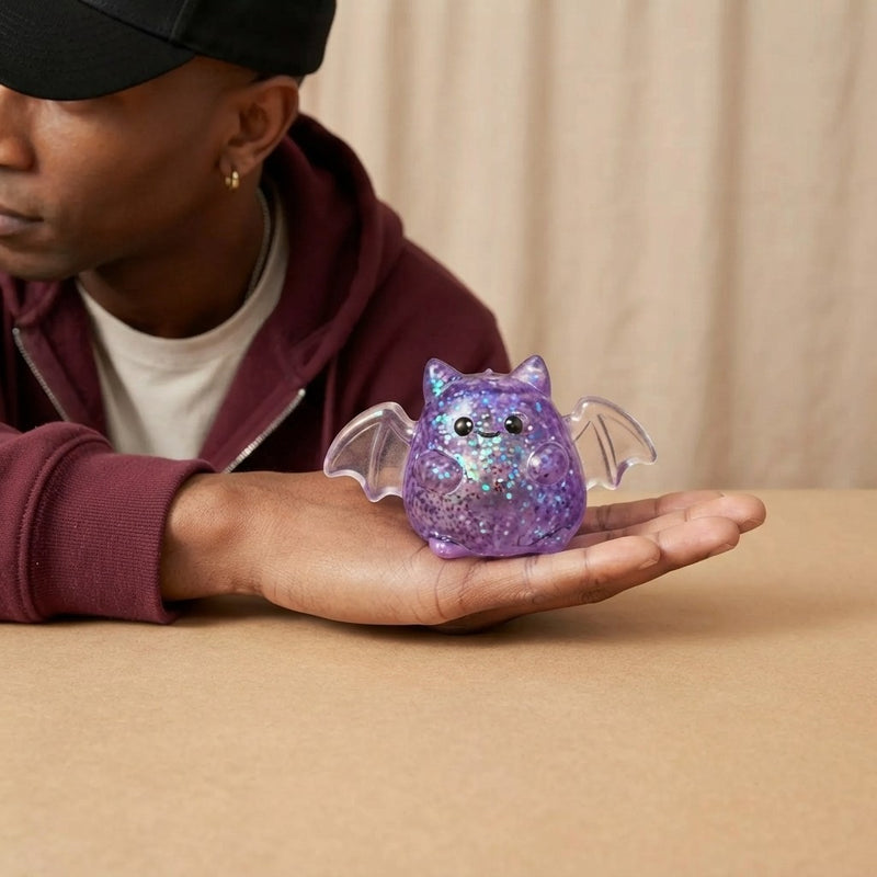 Halloween Pumpkin Bat Squishy Toy